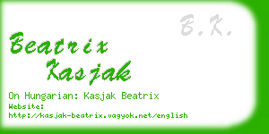 beatrix kasjak business card